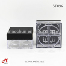 SF096 Plastic cosmetic Square loose powder pot wholesale